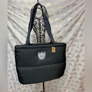 Victoria's Secret Black Quilted Tote